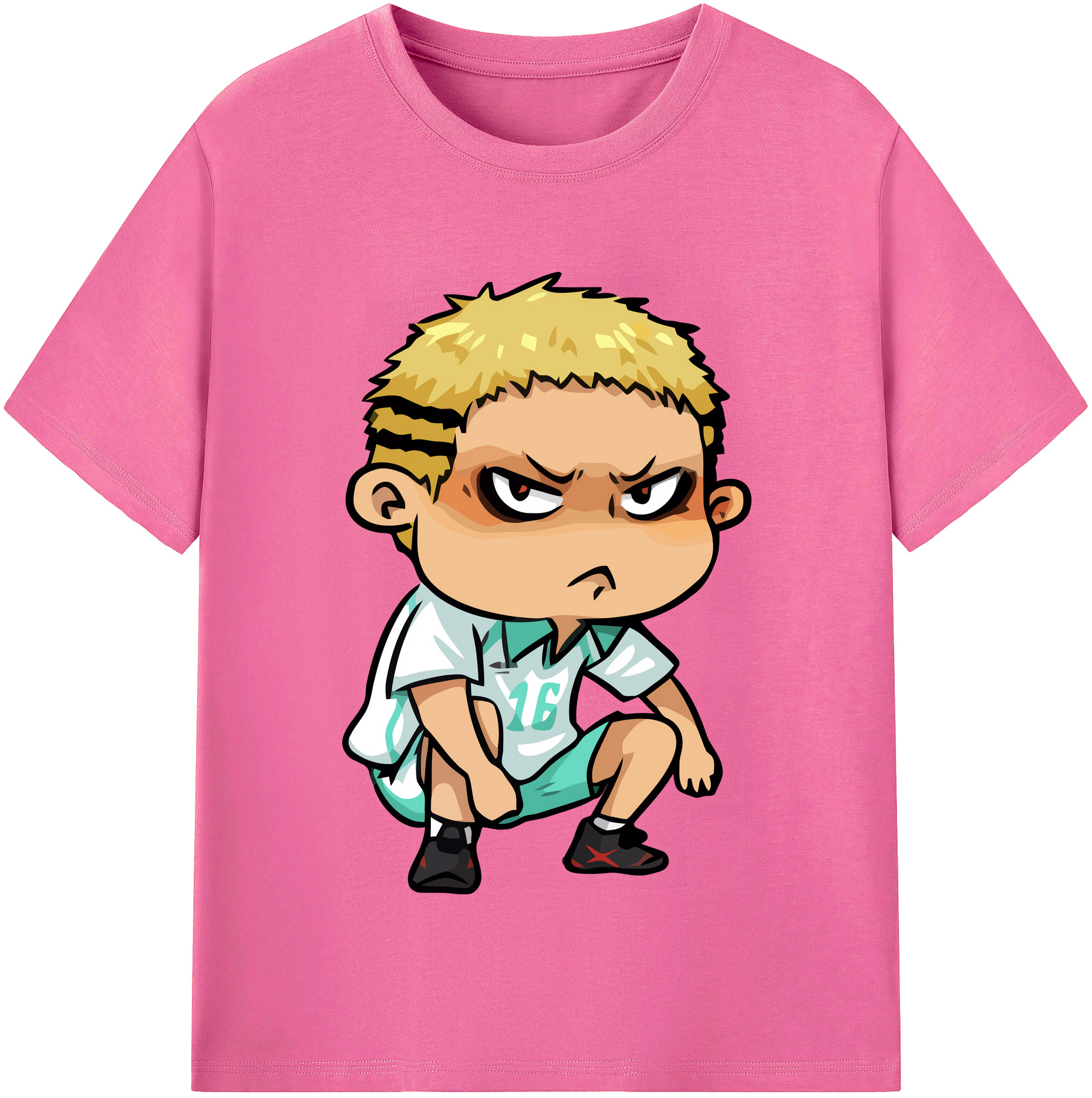 （画像用） ハイキュー!! Haikyu!! レディースカジュアルプリントTシャツ（綿100％）